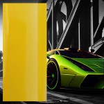 Folia samochodowa KPMF K88331AR żółta Sunrise POŁYSK klej kanalikowy (mb)