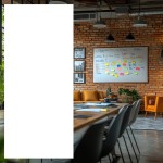 Folia tablicowa biała połysk ASLAN WBL 995  ŁATWA APLIKACJA (mb)