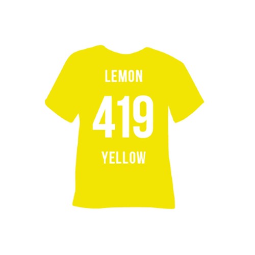 Poli-Flex Premium 419 żółty lemon yellow (rolka 50cmx25mb)
