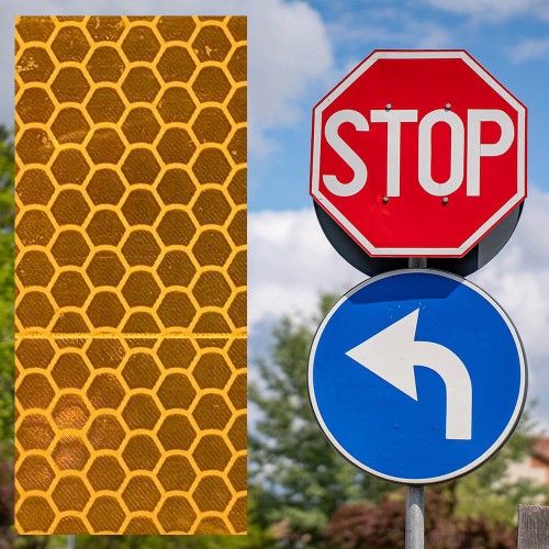 Folia-pryzmatyczna-Oralite-6710-020-odblaskowa-1-typu-zolta