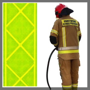 Oralite GP340 FLUO LIME PST Taśma odblaskowa pryzmatyczna do wszywania 5cmx50mb 