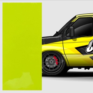 Folia Oracal 7710-029 żółta fluor z klejem kanalikowym (rolka)