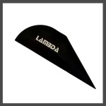 Rakla trójkątna czarna Lambda-RAECH do folii okiennych