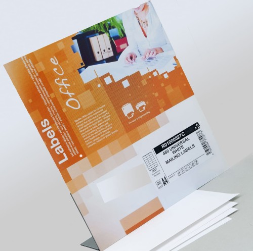 Papier samoprzylepny biały matowy do druku laserowego, matowego i kserokopiarek