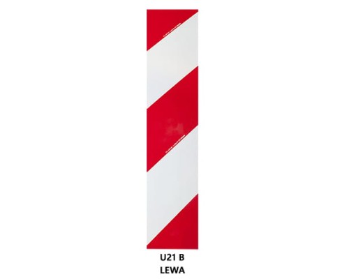 formatka U-21b,typ 2 biało-czerwona lewa Oralite 5831DL-010