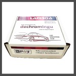 Folia do dechromingu KPMF czarna połysk klej kanalikowy rolka 5cmx25mb