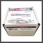 Folia do dechromingu KPMF czarna połysk klej kanalikowy rolka 10cmx25mb