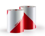 5421-F-50 taśma odblaskowa biało-czerwona typ I - zestaw 2 rolki szer. 14,1cmx50mb